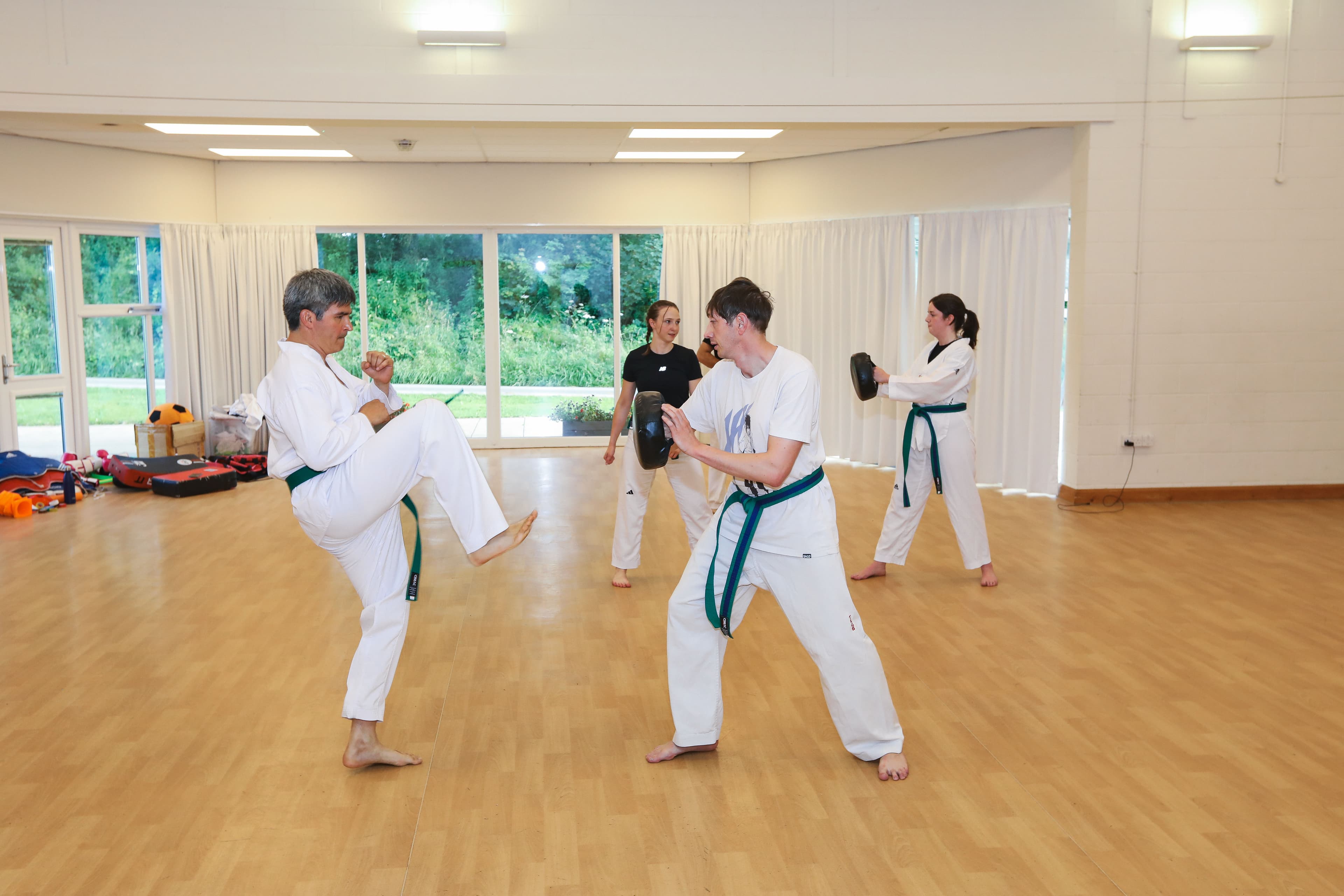 Adult beginners training at Vortex Martial Arts Academy