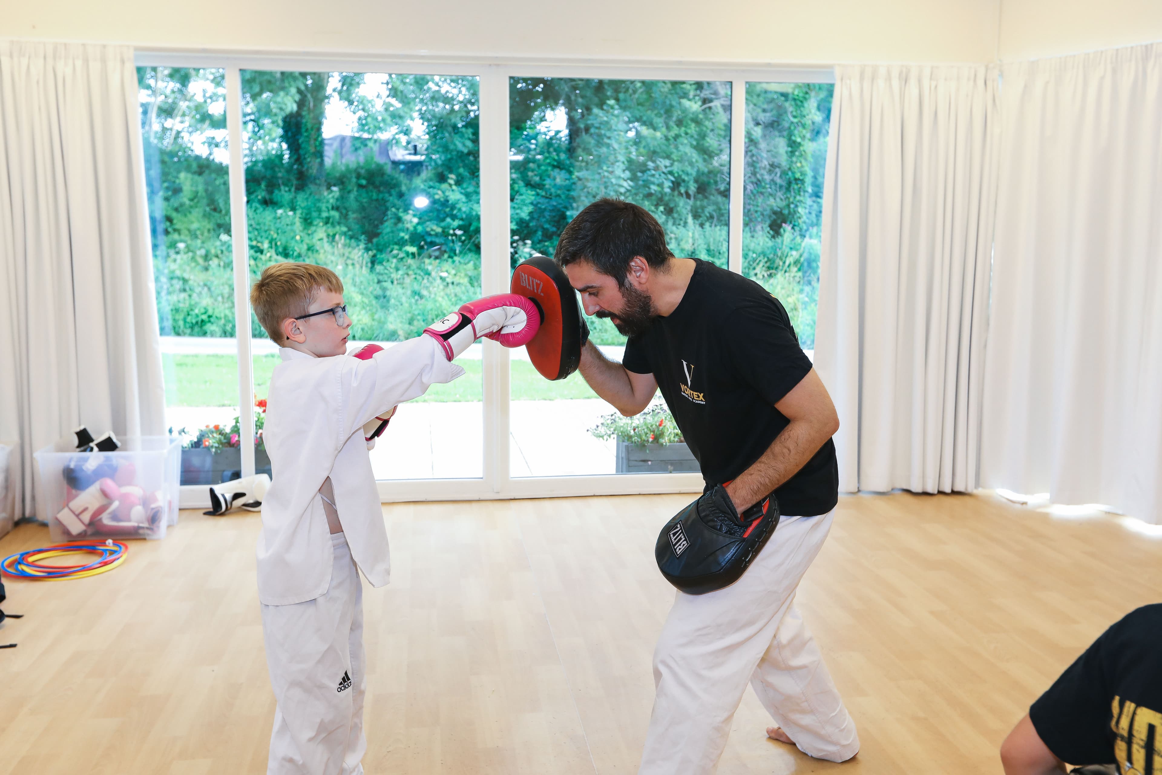 A Cadets student training at Vortex Martial Arts Academy in Lancaster. First class free
