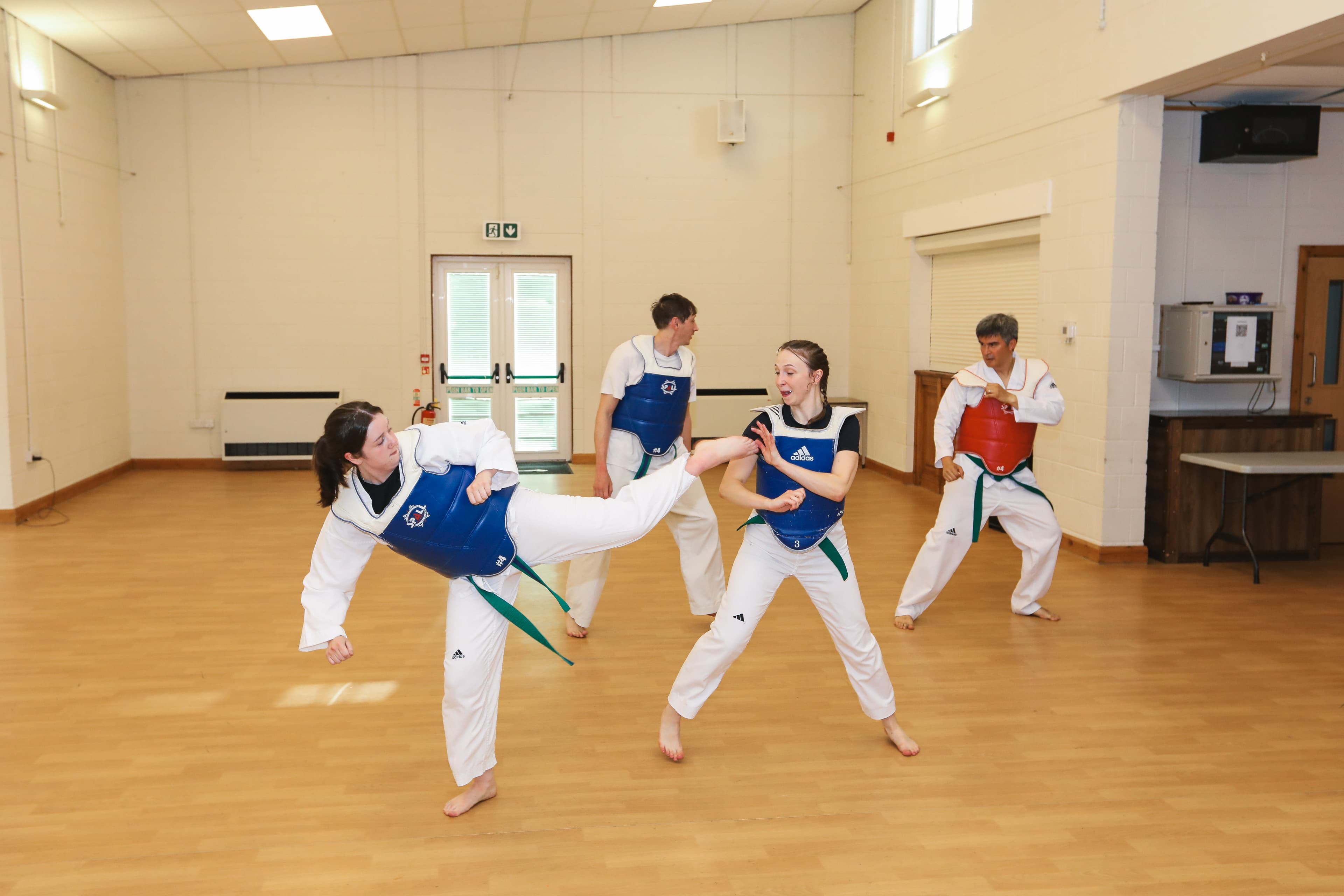 Freestyle Taekwondo in action at Vortex Martial Arts Academy